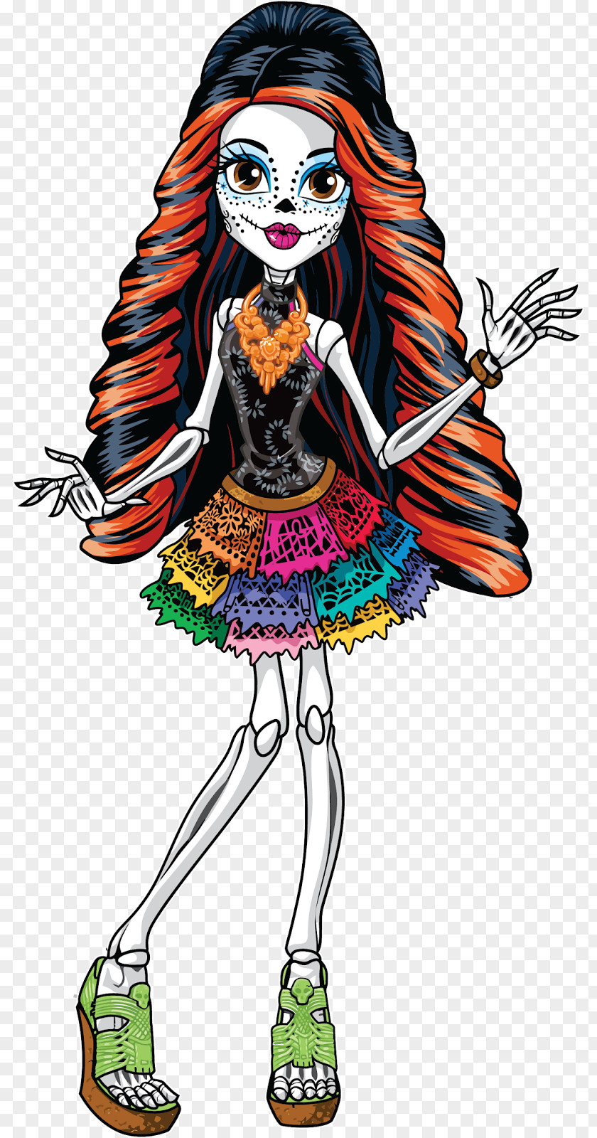 Doll Skelita Calaveras Monster High Calaca PNG