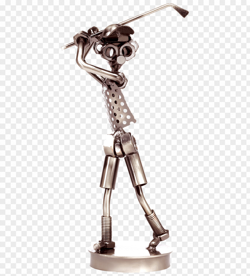 Golf Sculpture Figurine Iron Maiden Man PNG