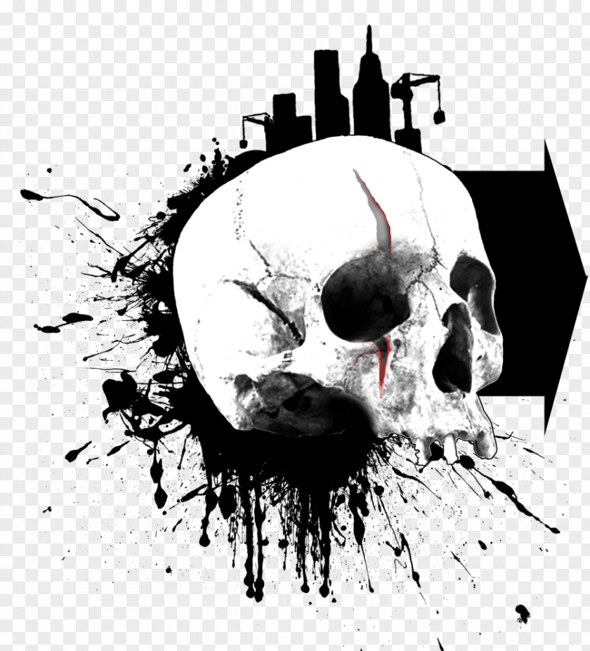 Graffiti Skull Drawing Art Desktop Wallpaper PNG