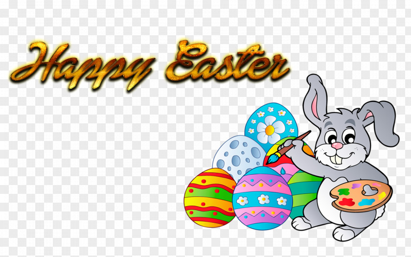 Happy Easter Day 2018 Bunny Egg Clip Art PNG
