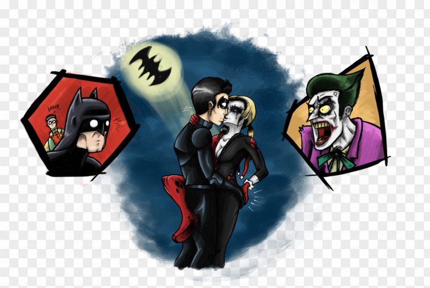 Harley Quinn Dick Grayson Joker Batman Robin PNG