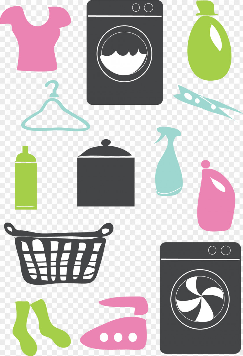 Laundry Illustration Brand Graphic Design Clip Art PNG