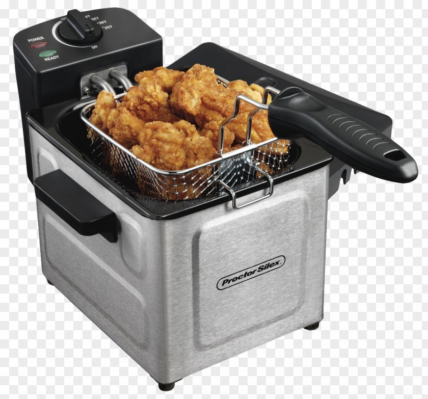 Electric Deep Fryer French Fries Air Frying Proctor Silex PNG