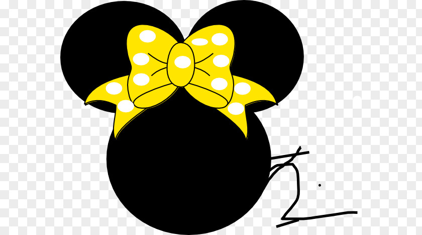 Minnie Mouse Head Sillouitte Mickey Clip Art PNG
