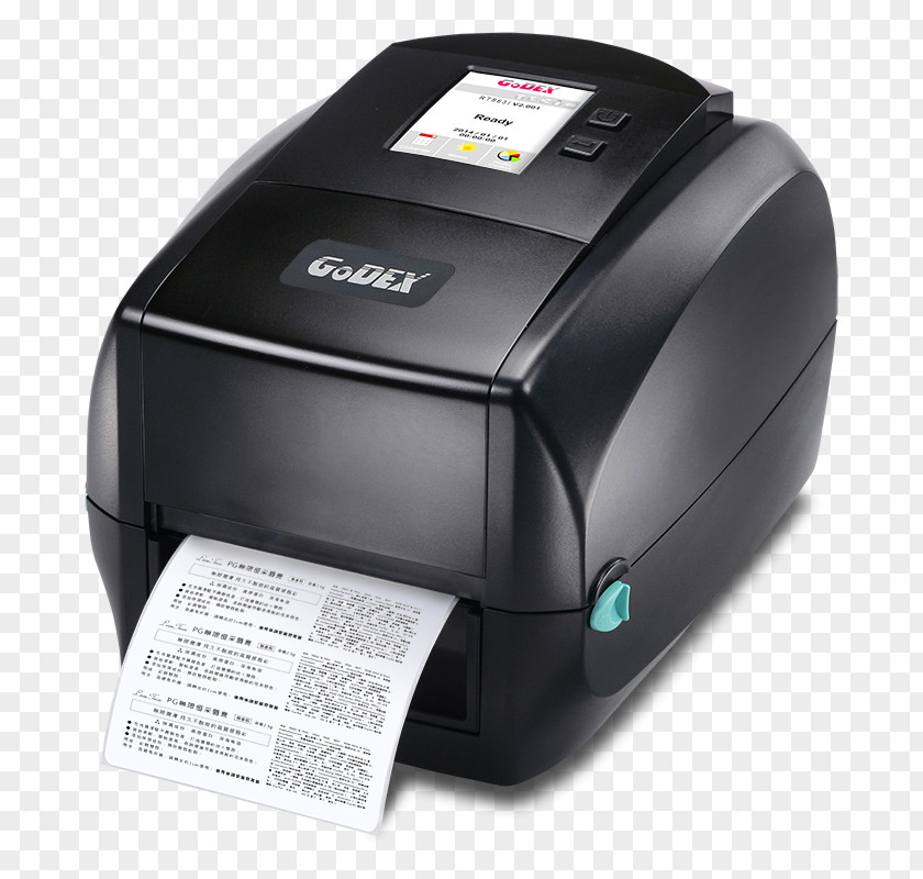 Printer Label Barcode Godex RT730i PNG