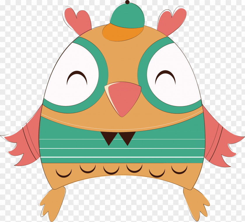 Cartoon Owl Vector Clip Art PNG