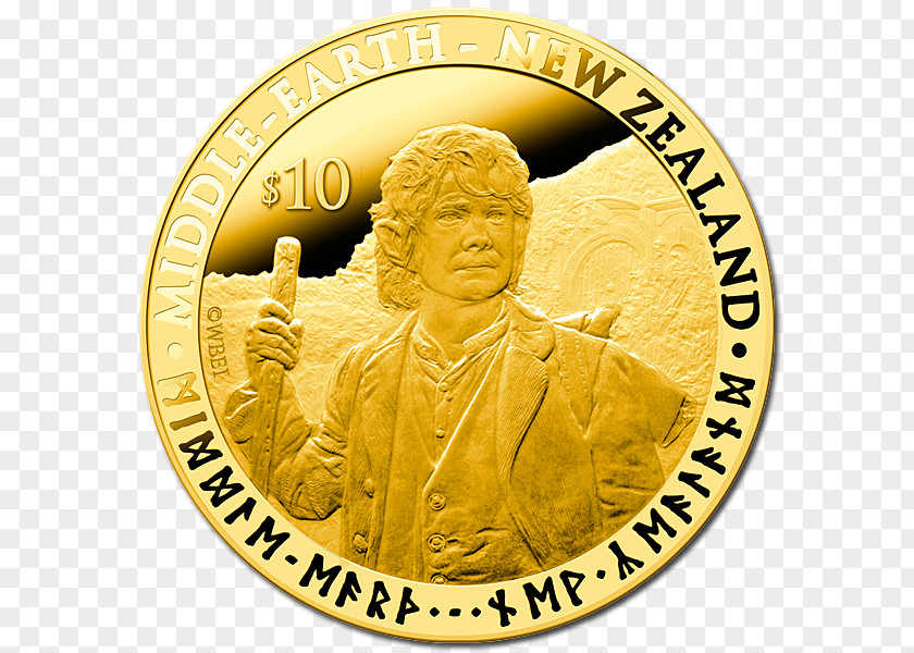 Gold Coins The Hobbit Lord Of Rings New Zealand Gandalf Bilbo Baggins PNG