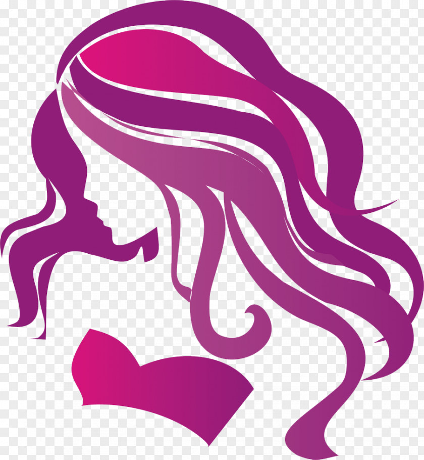 Hair Beauty Parlour Logo Hairstyle Cosmetologist PNG