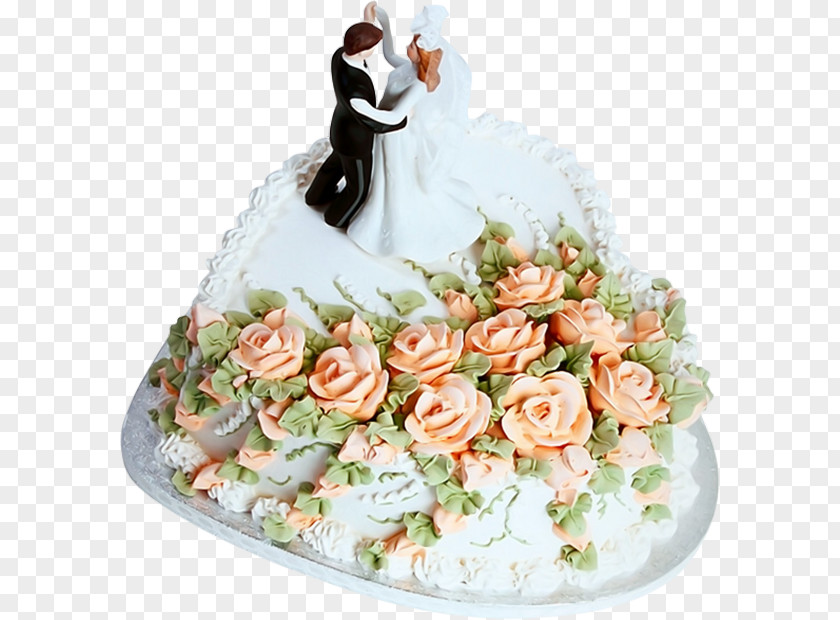 Watercolor Wedding Cake Torte Birthday PNG