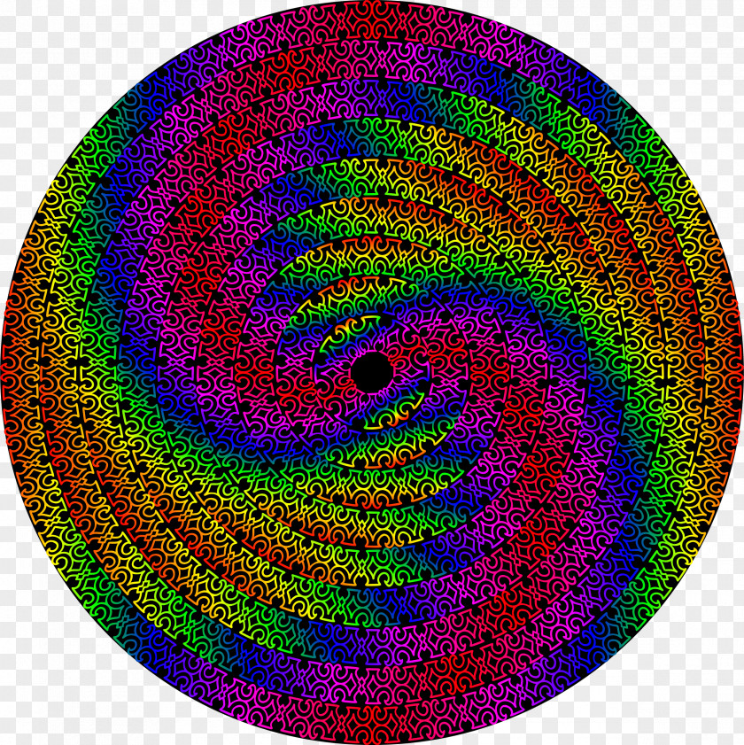 Circular Design Spiral Circle Wool Pattern PNG