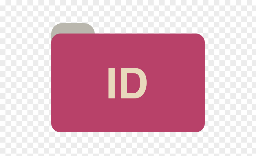 ID Pink Square Purple Text PNG