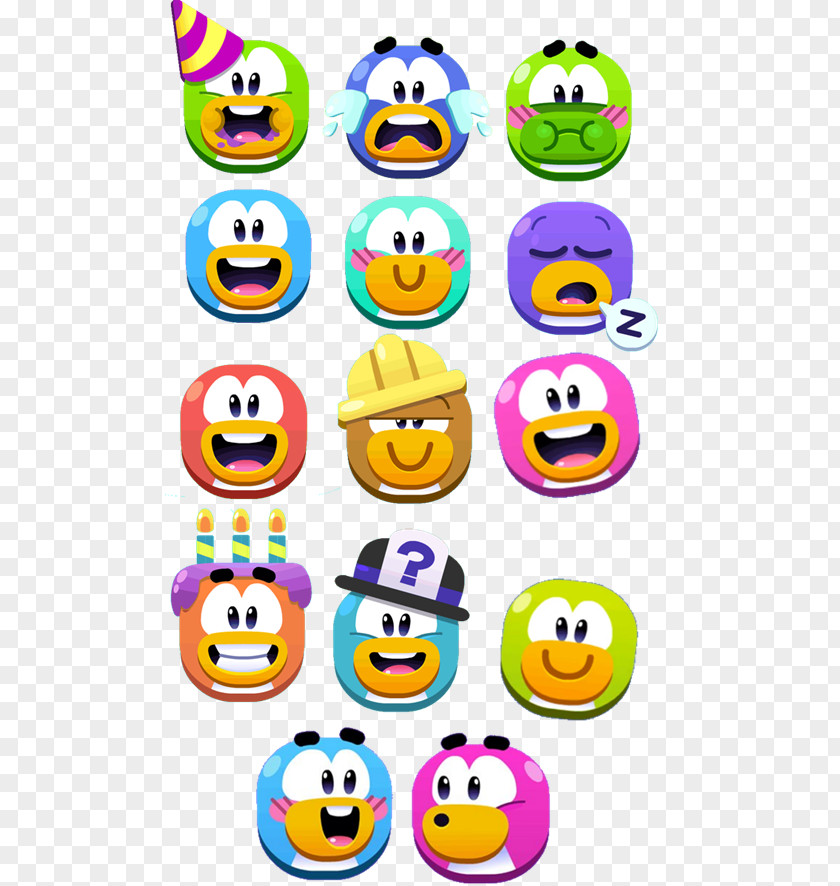 Smiley Club Penguin Island Emoji PNG