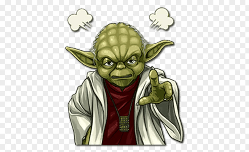 Star Wars Yoda Jango Fett Telegram Sticker Battlefront II PNG