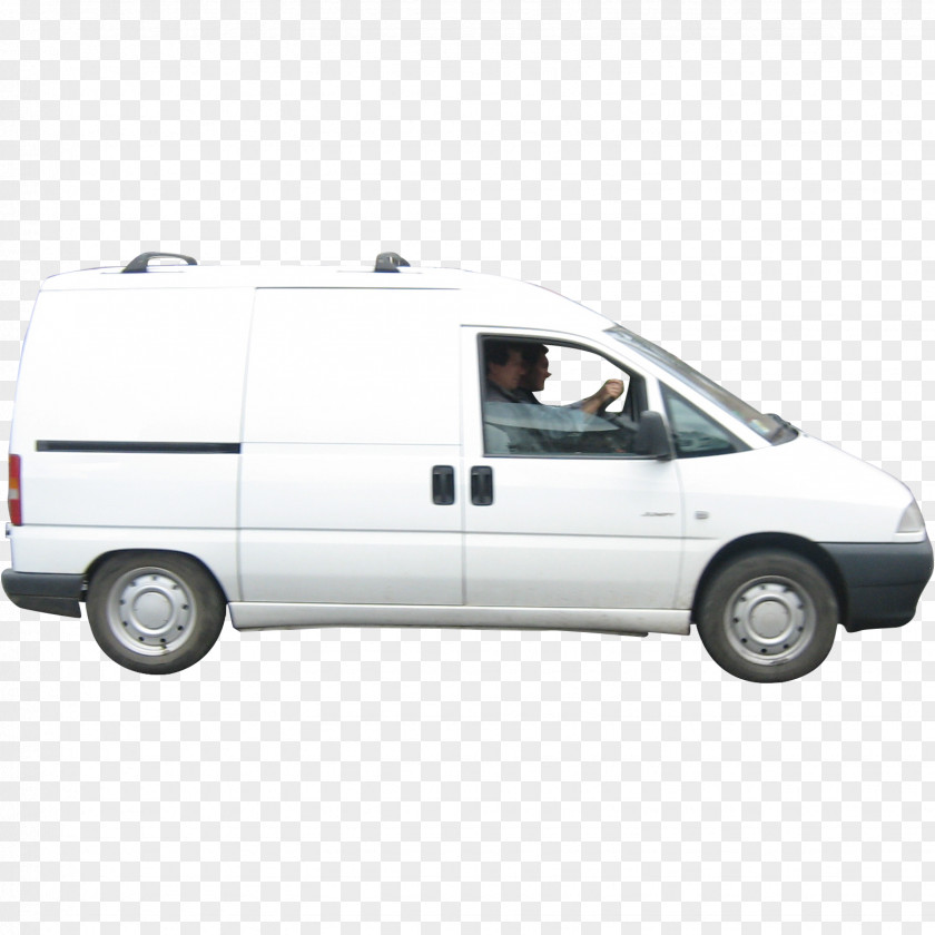 Van Minivan Car Sport Utility Vehicle White Man PNG