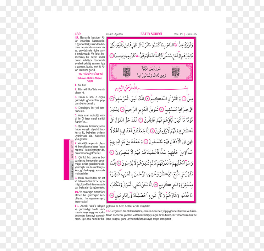 Book Quran Translations Kuran-i Kerim Ve Yüce Meali: Meali Rahle Boy Directorate Of Religious Affairs Kaaba PNG