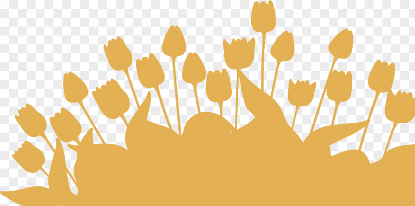 Vector Tulips Silhouette 6 Tulip PNG