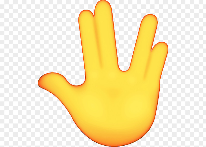 Gesture Hand Yellow Background PNG