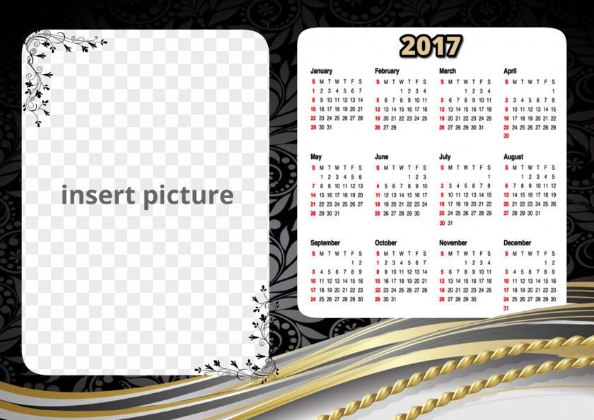 Calendar Picture Frames Borders And PNG