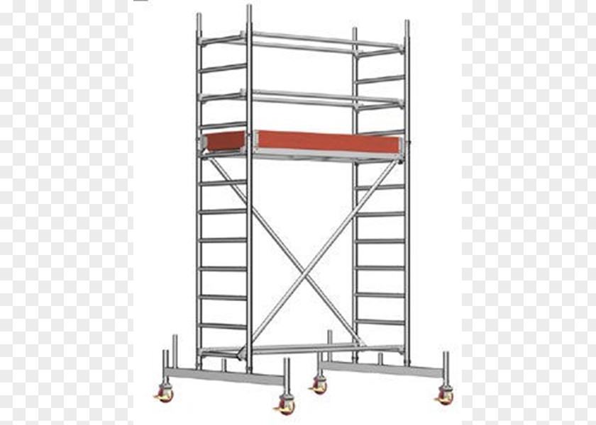 Layher Scaffolding University Ladder Aluminium PNG