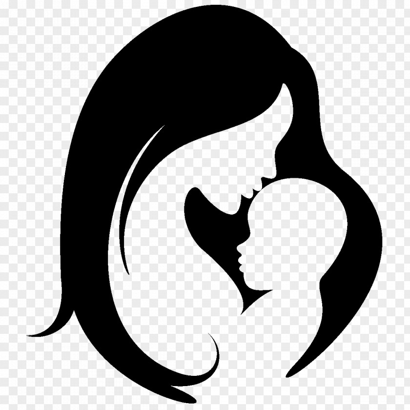 Mother Child Silhouette Baby Mama PNG