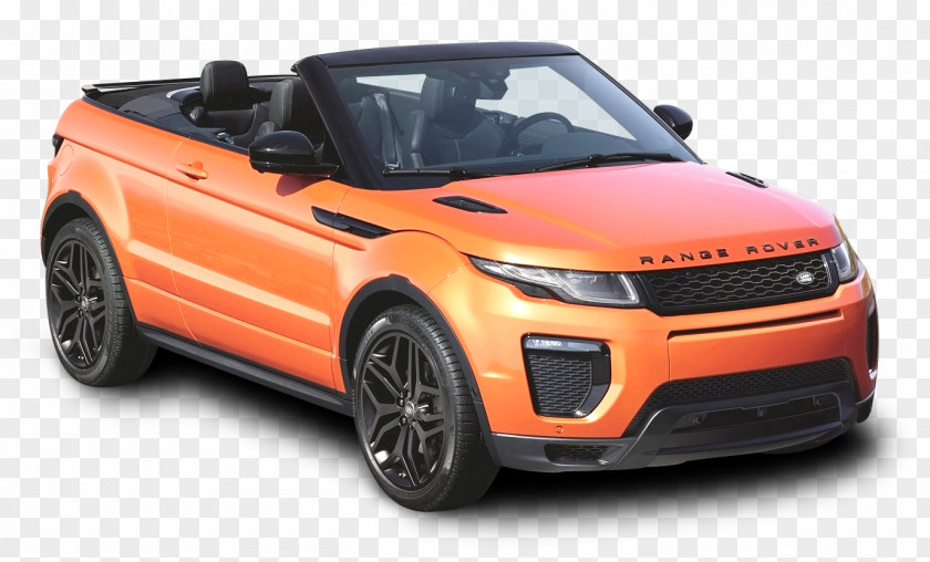 Orange Land Rover Range Evoque Convertible Car Prox Luxury Rental L.L.C. Audi A5 Dubai PNG