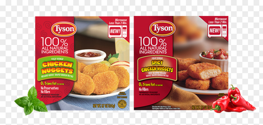 Tyson Chicken Nuggets Natural Foods Specialty Junk Food Condiment PNG