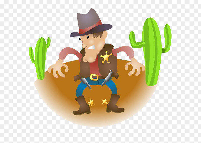 Handsome Man American Frontier Royalty-free Cowboy Illustration PNG