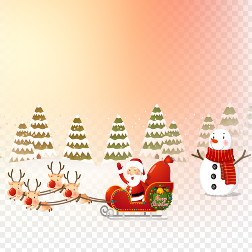 Santa Claus Giving Gifts Christmas Ornament Gift PNG