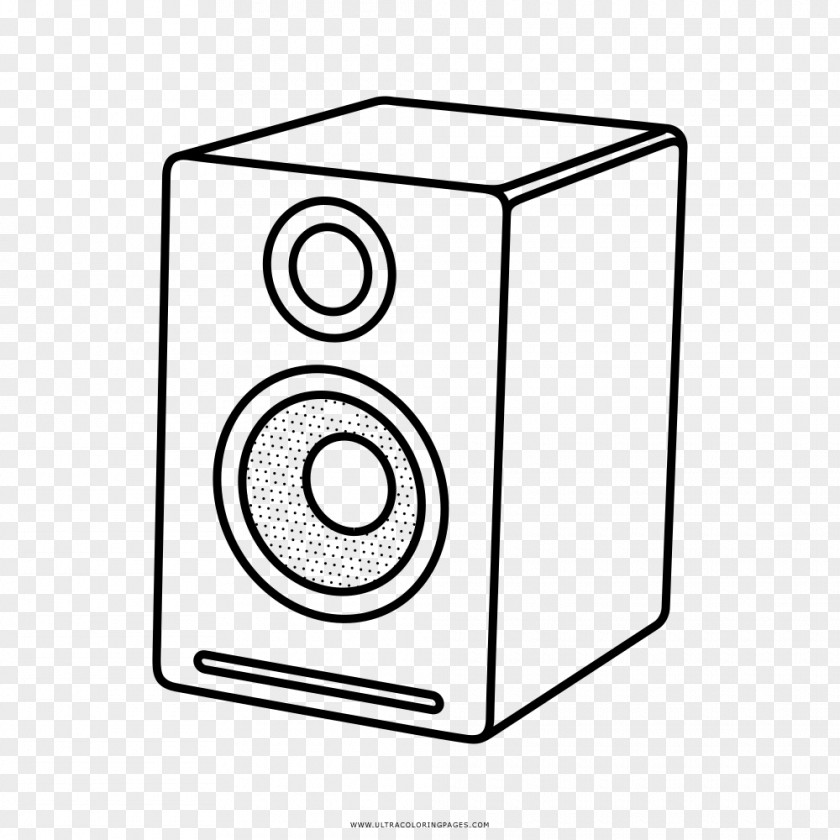 Drawing Loudspeaker Coloring Book Line Art PNG