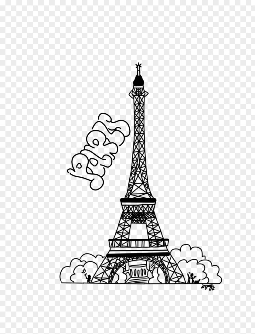 Eiffel Tower Drawing Line Art Landmark PNG