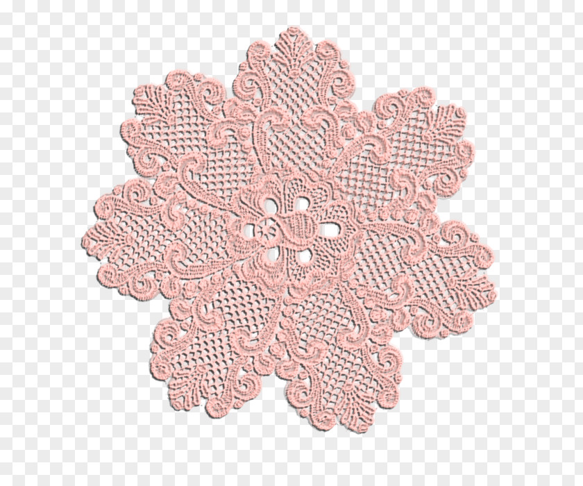 Internet Element Doily Crochet Place Mats Pink M PNG