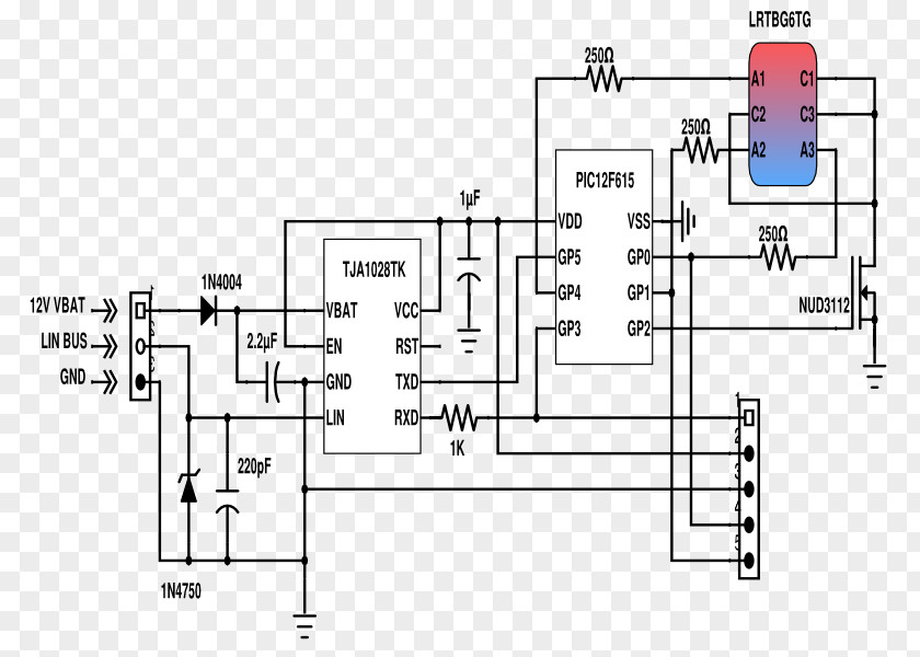 Light Wiring Diagram Local Interconnect Network Bus Schematic PNG