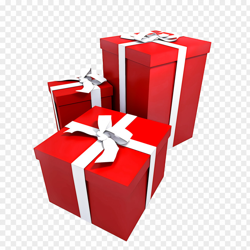 Present Red Ribbon Gift Wrapping Material Property PNG