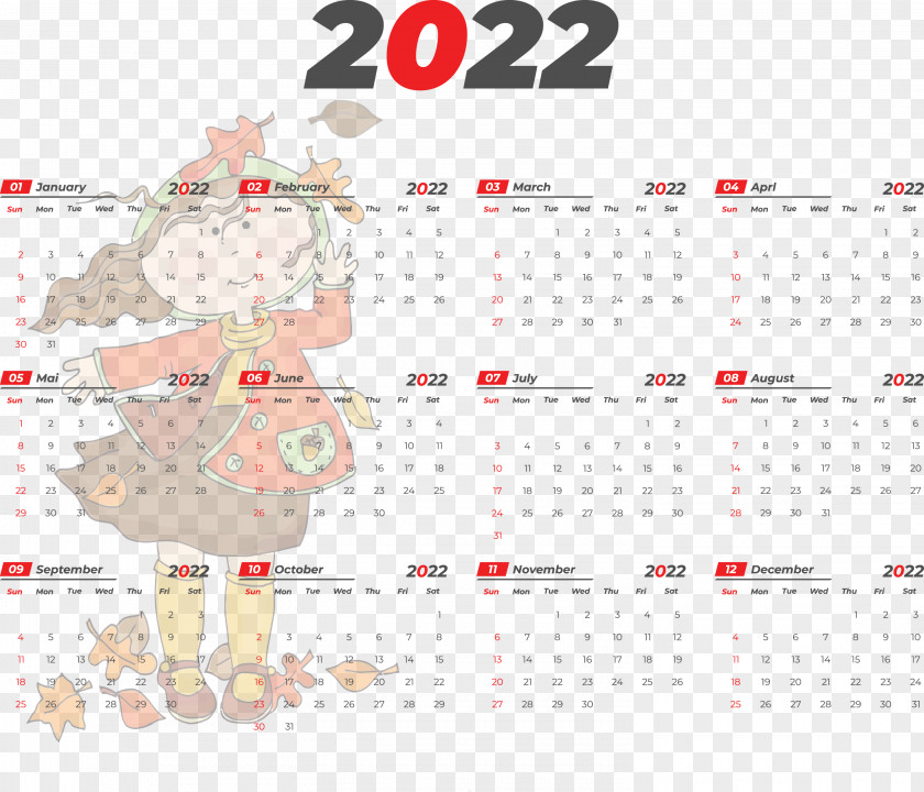 Printable Yearly Calendar 2022 2022 Calendar Template PNG