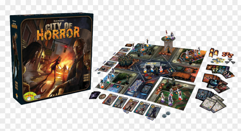 Scary Town Board Game 7 Wonders Horror Fiction PNG