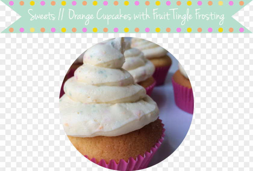 Vanilla Cupcake Muffin Buttercream Petit Four PNG
