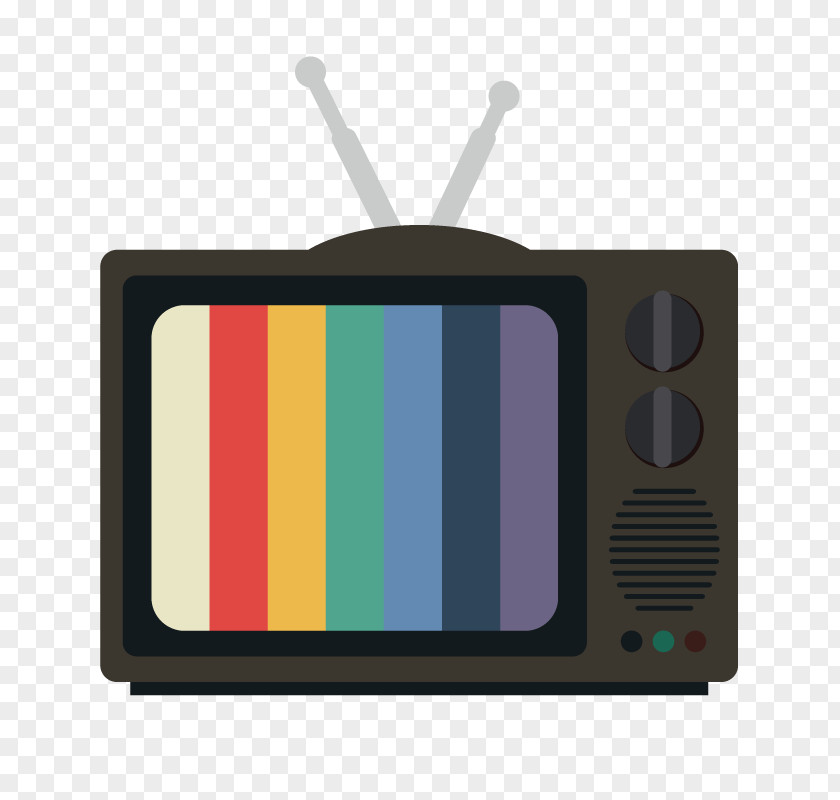 Vector Vintage TV LCD Television PNG