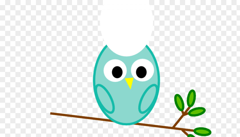 Mint Cartoon Owl Clip Art Image Free Content PNG