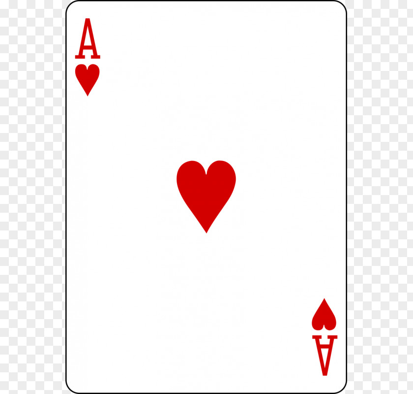 Ace Of Hearts Playing Card Game Stock Photography PNG