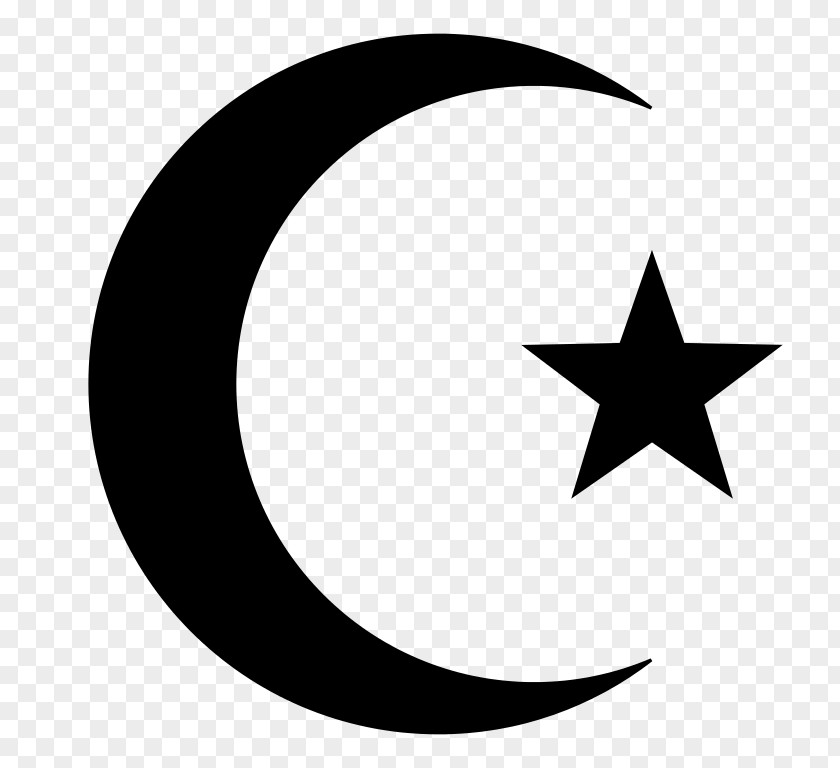 Islam Symbols Of Star And Crescent Moon PNG