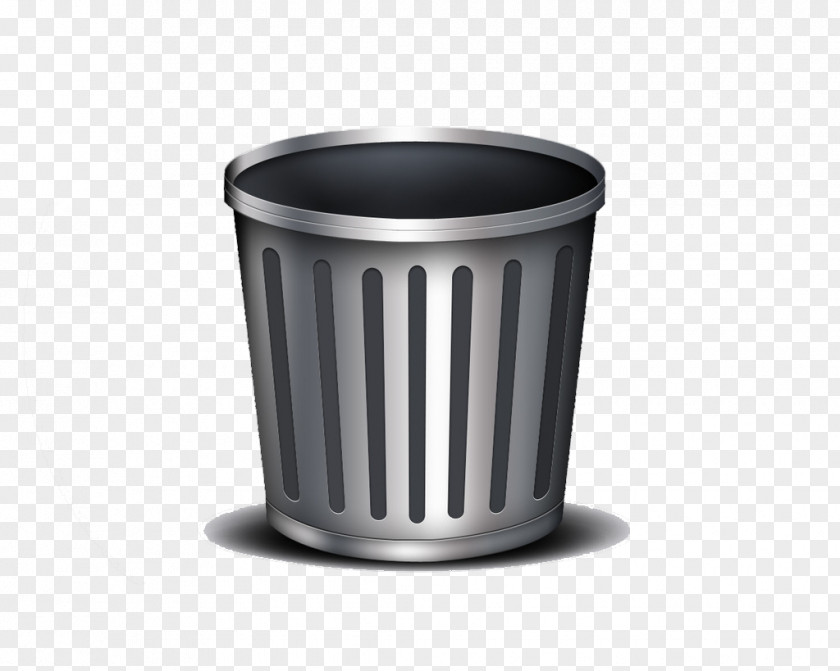 Silver Trash Waste Container Garbage In, Out Collection Collector PNG
