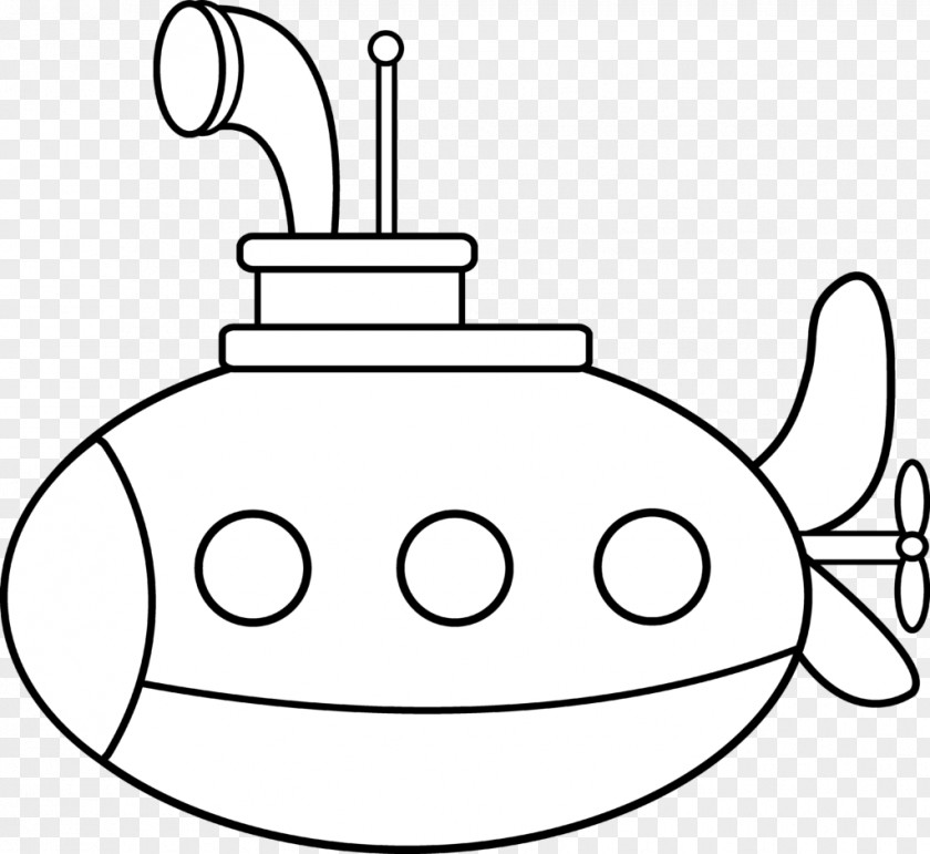 Kids Drawing Coloring Book Submarine Clip Art PNG