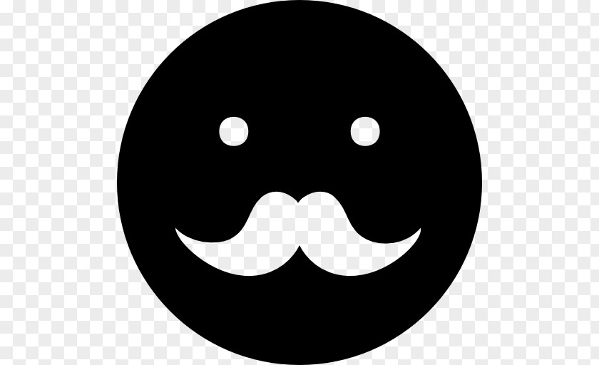 Moustache Emoticon Face PNG