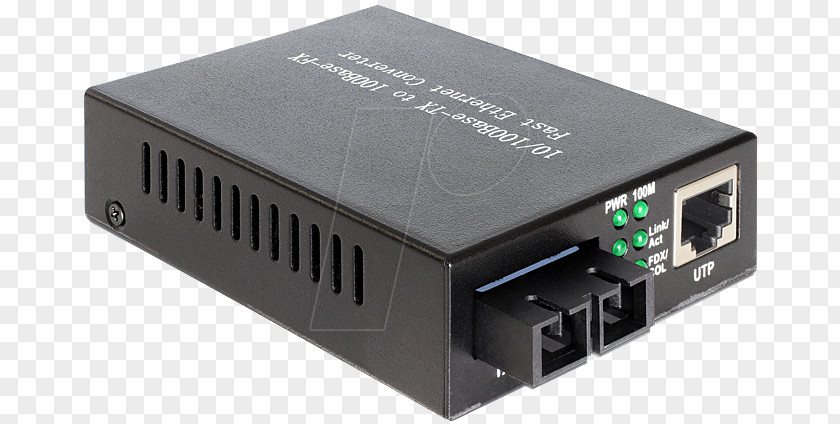 USB Fiber Media Converter 100BASE-FX Optical 100BASE-TX Twisted Pair PNG