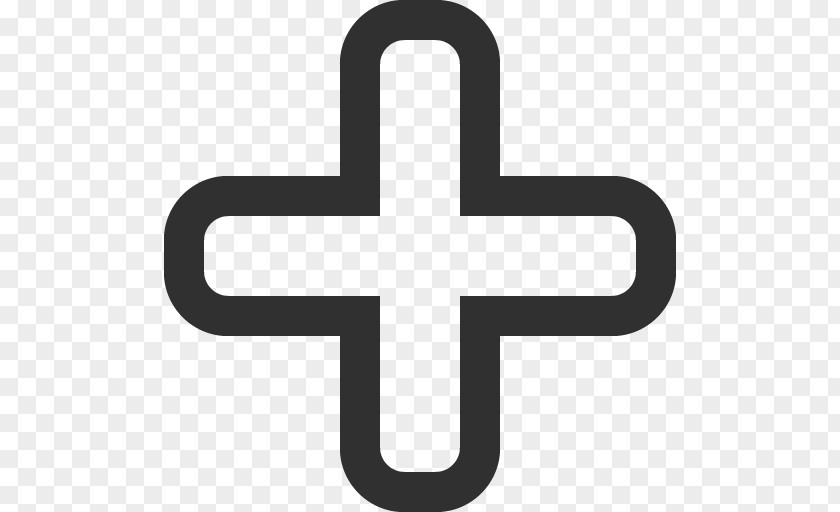 Add Symbol Cross Line Font PNG
