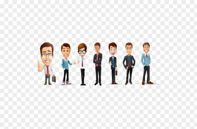 Cartoon Business People Businessperson PNG