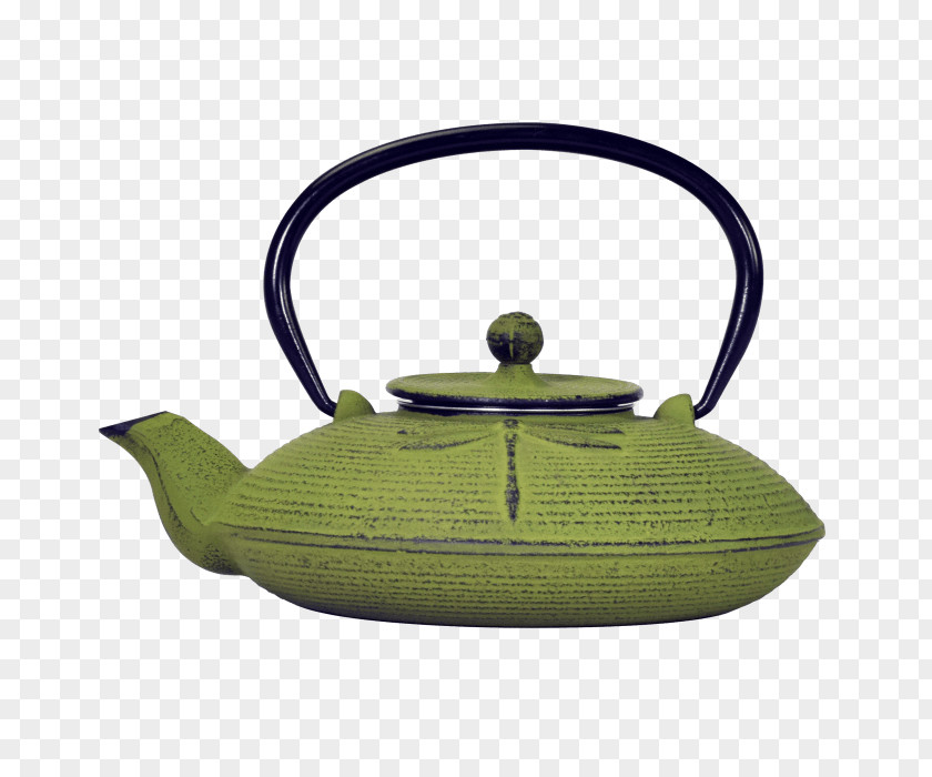 Dark-red Enameled Pottery Teapot Kettle Green Tea Flowering PNG
