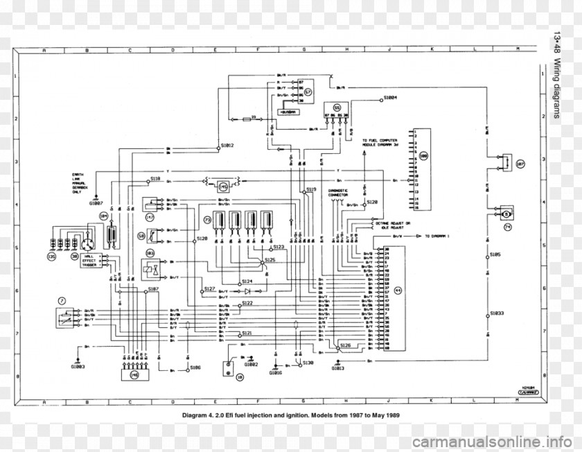 Ford Sierra Escort Floor Plan Wiring Diagram PNG