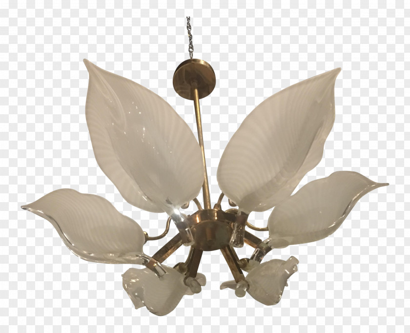 Glass Murano Light Fixture Chandelier Barovier & Toso PNG