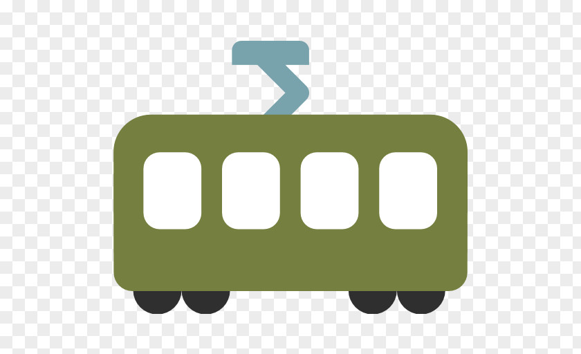 Train Tram Emoji Transport Android Marshmallow PNG
